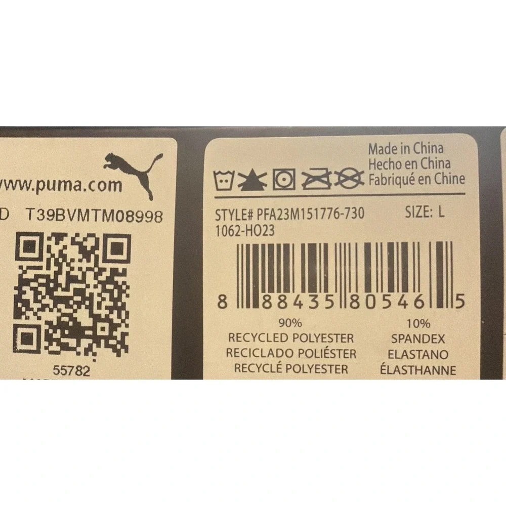 NEW MENS PUMA 4 PACK DRY CELL BOXER BRIEF PREMIUM ACTIVE STRETCH TAG FREE Size L